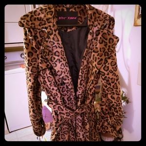 Gorgeous Betsey Johnson Leopard coat